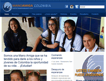 Tablet Screenshot of manoamigacolombia.org